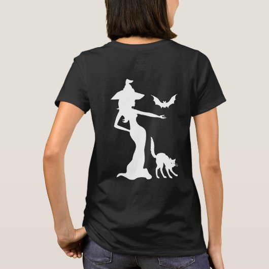 Weiße Hexe T-Shirt (Rückseite)