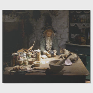 Weiße Hexenküchenmuseum, Hexerei & MAGIE Geschenkpapier