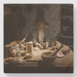 Weiße Hexenküchenmuseum, Hexerei & MAGIE Steinuntersetzer