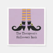 Weiße Hexenschuhe Serviette (Vorderseite)