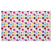 Weiße Hintergrundfarbe Polka Dots Muster Stoff (Fat Quarter (45,7 x 55,9 cm))
