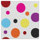 Weiße Hintergrundfarbe Polka Dots Muster Stoff (Nahaufnahme)