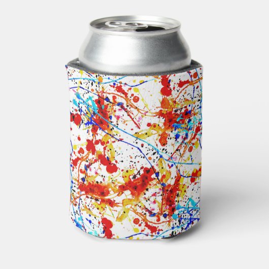 Weiße Hintergrundmuster für die Wasserfarbe Dosenkühler (Kanne Rückseite)