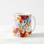 Weiße Hintergrundmuster für die Wasserfarbe Kaffeetasse (VorderseiteRechts)