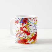 Weiße Hintergrundmuster für die Wasserfarbe Kaffeetasse (Vorderseite Links)