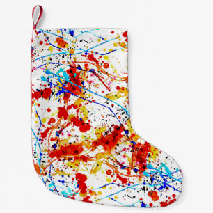 Weiße Hintergrundmuster für die Wasserfarbe Kleiner Weihnachtsstrumpf