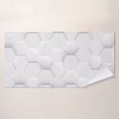 Weiße Hintergrundtextur. 3d Abbildung, 3d ing. Badehandtuch (Badehandtuch)