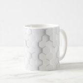 Weiße Hintergrundtextur. 3d Abbildung, 3d ing. Kaffeetasse (VorderseiteRechts)