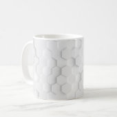 Weiße Hintergrundtextur. 3d Abbildung, 3d ing. Kaffeetasse (Vorderseite Links)