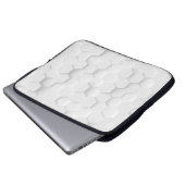 Weiße Hintergrundtextur. 3d Abbildung, 3d ing. Laptopschutzhülle (Vorne Knopf)