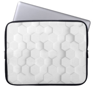 Weiße Hintergrundtextur. 3d Abbildung, 3d ing. Laptopschutzhülle