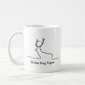 Weiße Hirsch-Dampf-Produkte Kaffeetasse (Links)