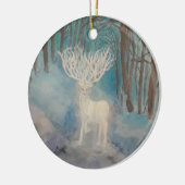 Weiße Hirsch-Keramik-Verzierung Keramik Ornament (Links)