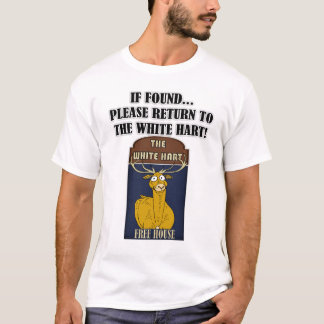 Weiße Hirsch-Kneipe - lustiges T-Shirt für