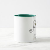 Weiße Hirsch-Tasse (recht) Tasse (Zentrum)