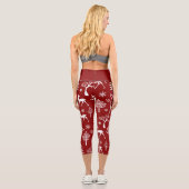 Weiße Hirsche Capri Leggings (Rückseite)