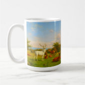 Weiße Hirsche im Freien Kaffeetasse (Links)