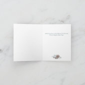 Weiße Hirsche und Pinienbäume Weihnachten (Innenseite)