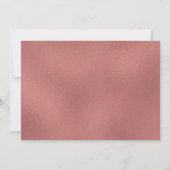 Weiße Hochzeit des Rosen-Gold| danken Ihnen Dankeskarte (Rückseite)