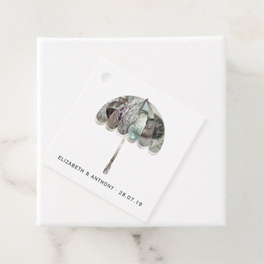 Weiße Hochzeit Geschenkanhänger (Beispiel)