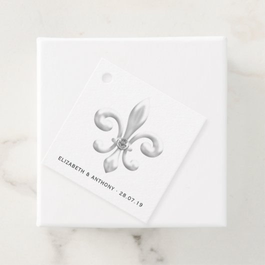 Weiße Hochzeit Geschenkanhänger (Beispiel)