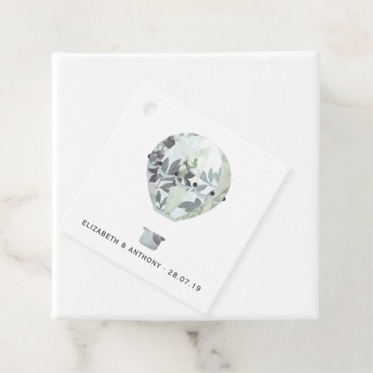 Weiße Hochzeit Geschenkanhänger (Beispiel)