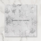 Weiße Hochzeit Geschenkanhänger (Rückseite)