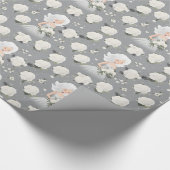 Weiße Hochzeit Geschenkpapier (Ecke)