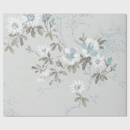 Weiße Hochzeit Geschenkpapier (Flach)