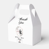 Weiße Hochzeit Geschenkschachtel (Rückseite)