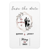 Weiße Hochzeit Magnet (Vertikal)