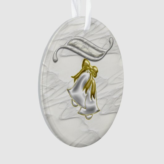 Weiße Hochzeit Ornament (Vorderseite)