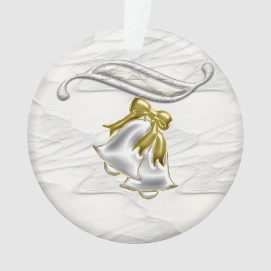 Weiße Hochzeit Ornament (Vorderseite)