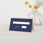 Weiße Hochzeit und Hochzeit der Nautik Platzkarte (Rückseite)