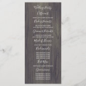 Weiße Hochzeiten im Herbst Programm (Rückseite)