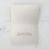 Weiße Hochzeiten-Rose Karte (Innenseite)