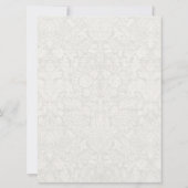 Weiße Hochzeitseinladung traditionelle Vorlage (Rückseite)