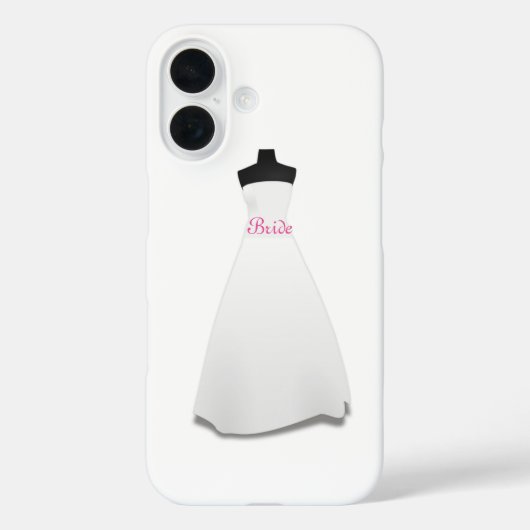 Weiße Hochzeitskleid Braut Case-Mate iPhone Hülle (Rückseite)