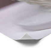 weiße Hochzeitskuchen mit Bridal-Paar, Poster (Ecke)