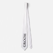 Weiße Hochzeitsstimmung für Männer Krawatte (Vorderseite)