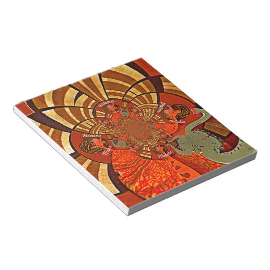 Weiße Höhen: Schönes, sonniges Giraffe Afrikanisch Notizblock (angewinkelt)