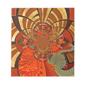 Weiße Höhen: Schönes, sonniges Giraffe Afrikanisch Notizblock (Vorderseite)