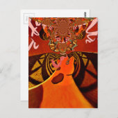 Weiße Höhen: Schönes, sonniges Giraffe Afrikanisch Postkarte (Vorne/Hinten)