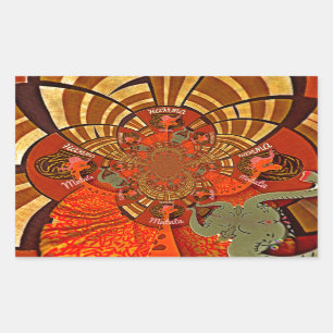 Weiße Höhen: Schönes, sonniges Giraffe Afrikanisch Rechteckiger Aufkleber