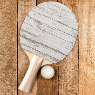 Weiße Holzplatten waschen Tischtennis Schläger