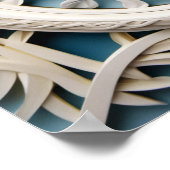 Weiße Holzrahmen für blaue Bibelversen Poster (Ecke)