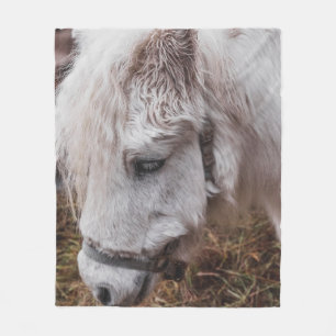 WEISSE HORSE FLEECEDECKE