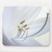 Weiße Hosta-Blume Mousepad (Vorne)