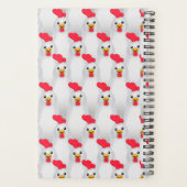 Weiße Hühner / Rooster Haushalt Planer (Rückseite)