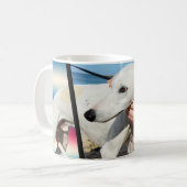 Weiße Hunde Abmessungen Art, Kaffeetasse (Vorderseite Links)